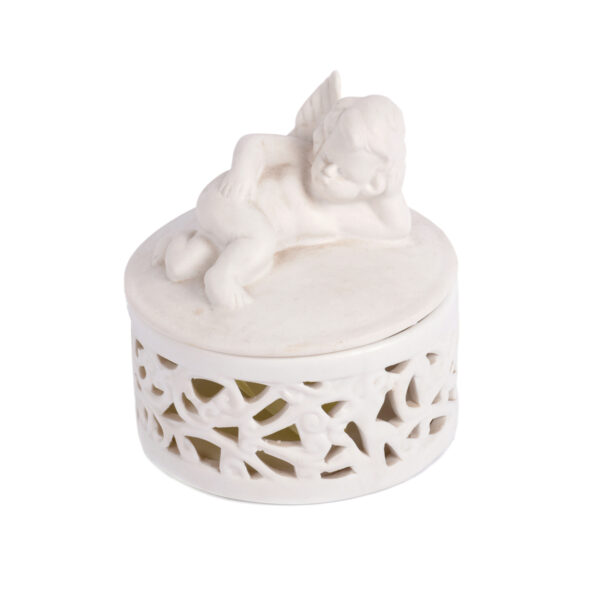 Κουτί στρογγυλό με αγγελάκι