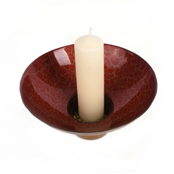 Γυάλινη βάση για κερί