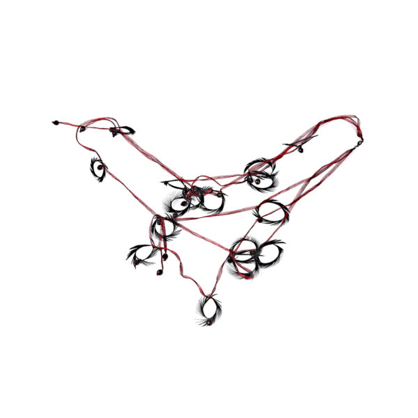 Κολιέ με σχέδιο φτερό