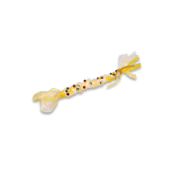 Υφασμάτινο πλεκτό βραχιόλι – ΚΙΤΡΙΝΟ