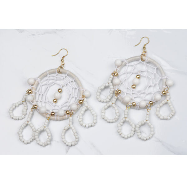 Σκουλαρίκια ονειροπαγίδα – ΛΕΥΚΟ