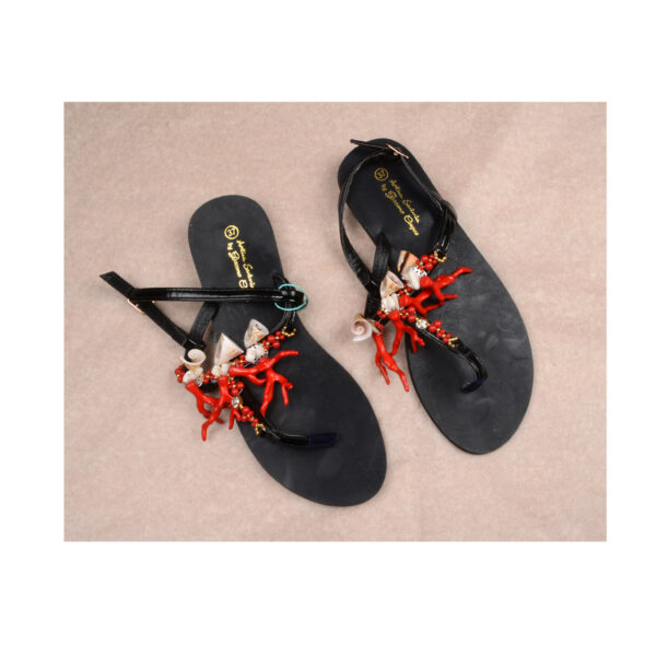 Σαγιονάρες ANTICA SARTORIA με κόκκινα κοράλλια – 40