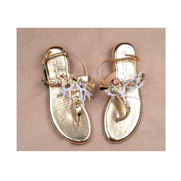 Σαγιονάρες ANTICA SARTORIA με λευκά κοράλλια – 40