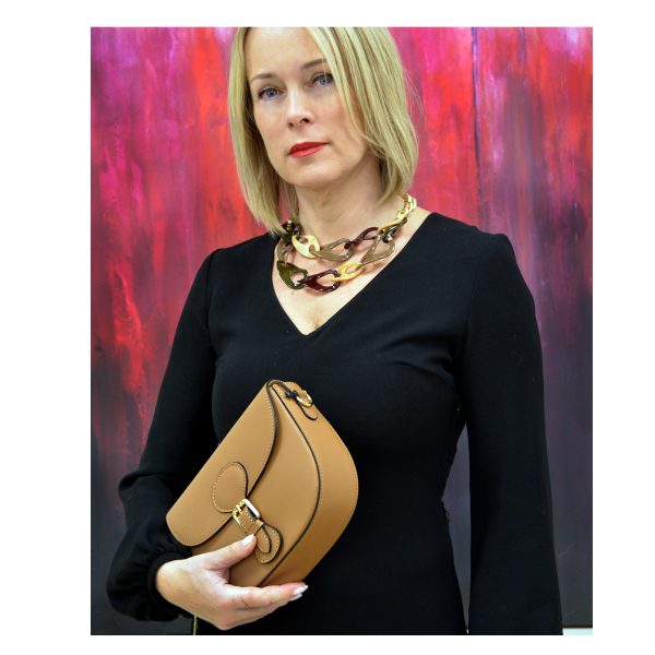 Δερμάτινη crossbody τσάντα Giulia Carlino