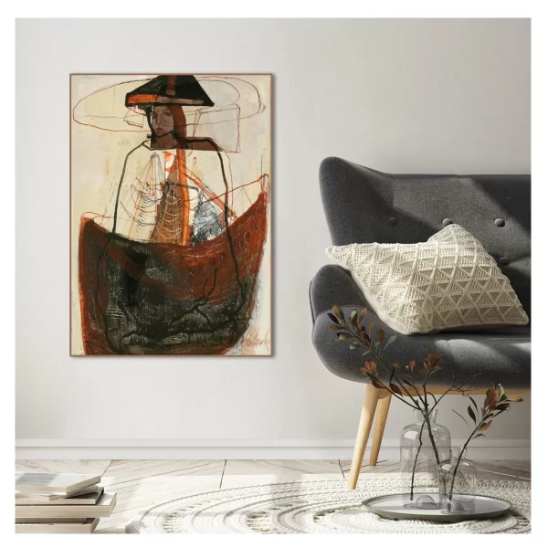 Εκτύπωση σε κορνίζα Fishing, 50cm x 70cm