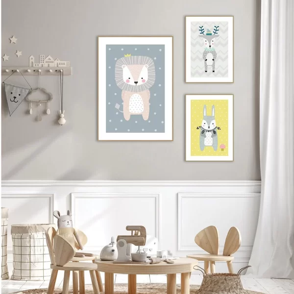 Εκτύπωση σε κορνίζα Nordic Rabbit, 50cm x70cm