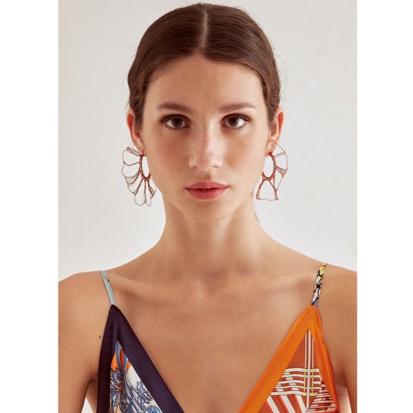 Σκουλαρίκια NALI λουλούδια με σύρμα