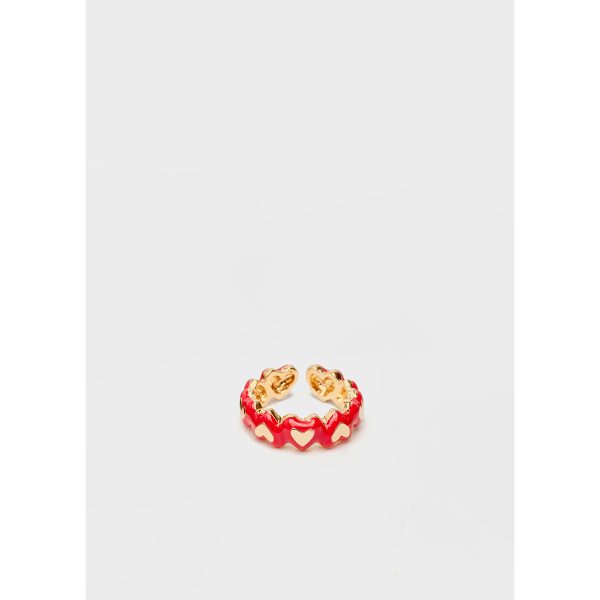 Δαχτυλίδι NALI με καρδιές