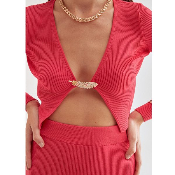 Καρφίτσα NALI φτερό με πέρλες